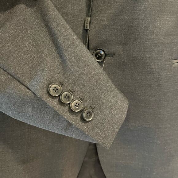 REISS Mens Size 40 R NEW Hope Notch Lap Travel Blazer Charcoal Gray Classic NWT - Picture 3 of 9